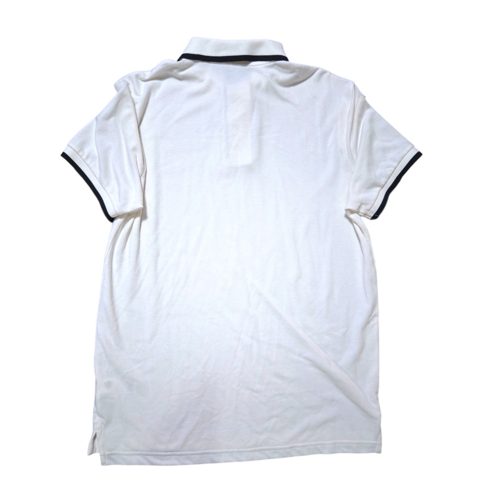 Old Navy White Polo Shirt with Black Trim – Men’s Size Medium - Picture 3 of 4